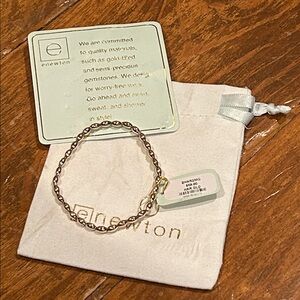 NEW with tags ENewton Harmony Gold Beaded Chain Bracelet